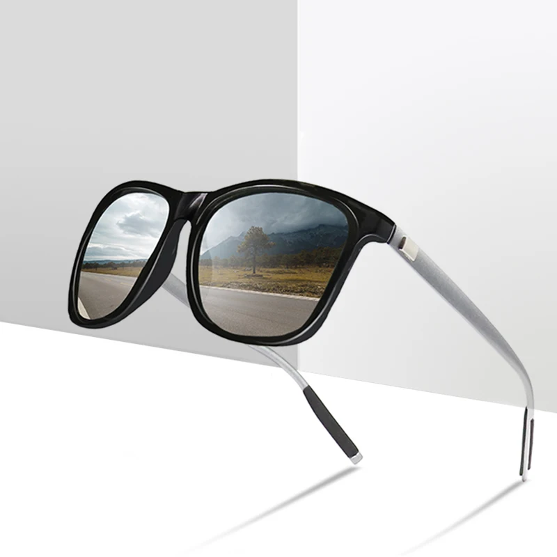 

ZXRCYYL Brand Unisex Retro Aluminum+TR90 Sunglasses Men Polarized Lens Vintage Eyewear Accessories Sun Glasses Oculos