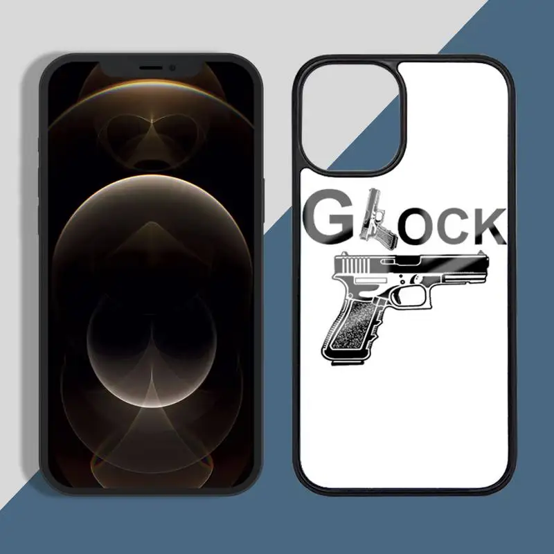 

Glock Handgun Phone Cases PC for iPhone 11 12 pro XS MAX 8 7 6 6S Plus X 5S SE 2020 XR