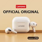 Новые беспроводные наушники Lenovo LP40 PRO TWS Bluetooth 5,0 двойные Стерео шумоподавление наушники бас сенсорное управление долгий режим ожидания