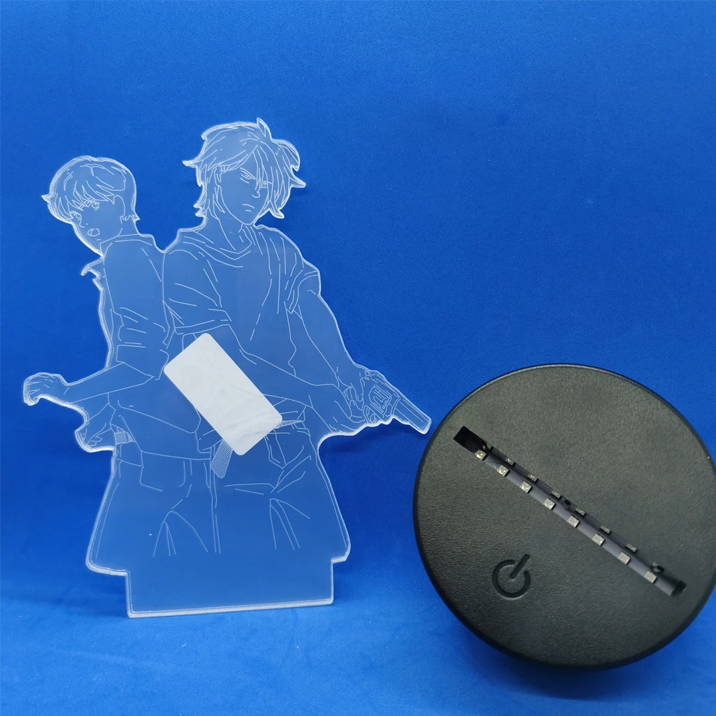 Искусственная ночник атака на Титанов аниме фигурная лампа Подарочная основа