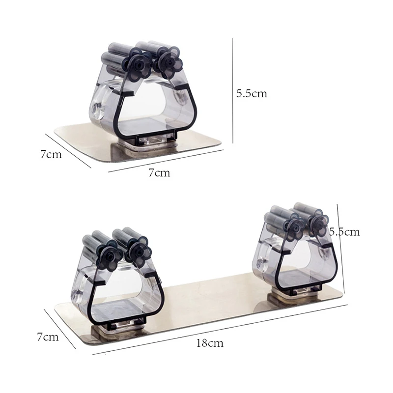 

Wall Mounted Mop Organizer Holder Brush Broom Hanger Home Storage Rack Bathroom Suction Hanging Pipe Hooks Household Tools home