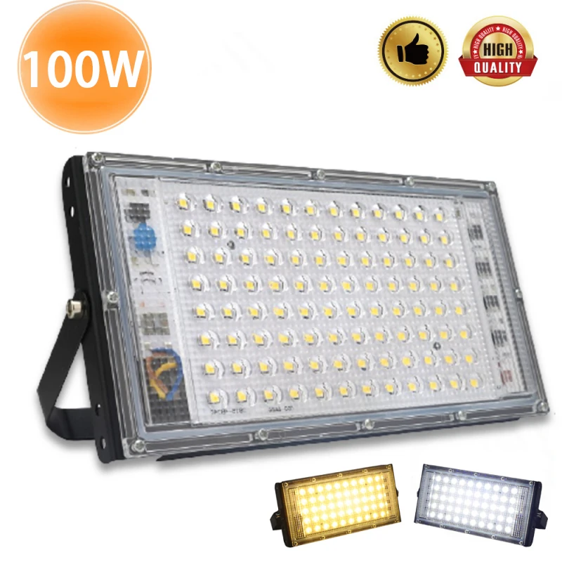 

100W Led Flood Light AC 220V Outdoor Floodlight Spotlight IP65 Waterproof LED Street Lamp Landscape Lighting