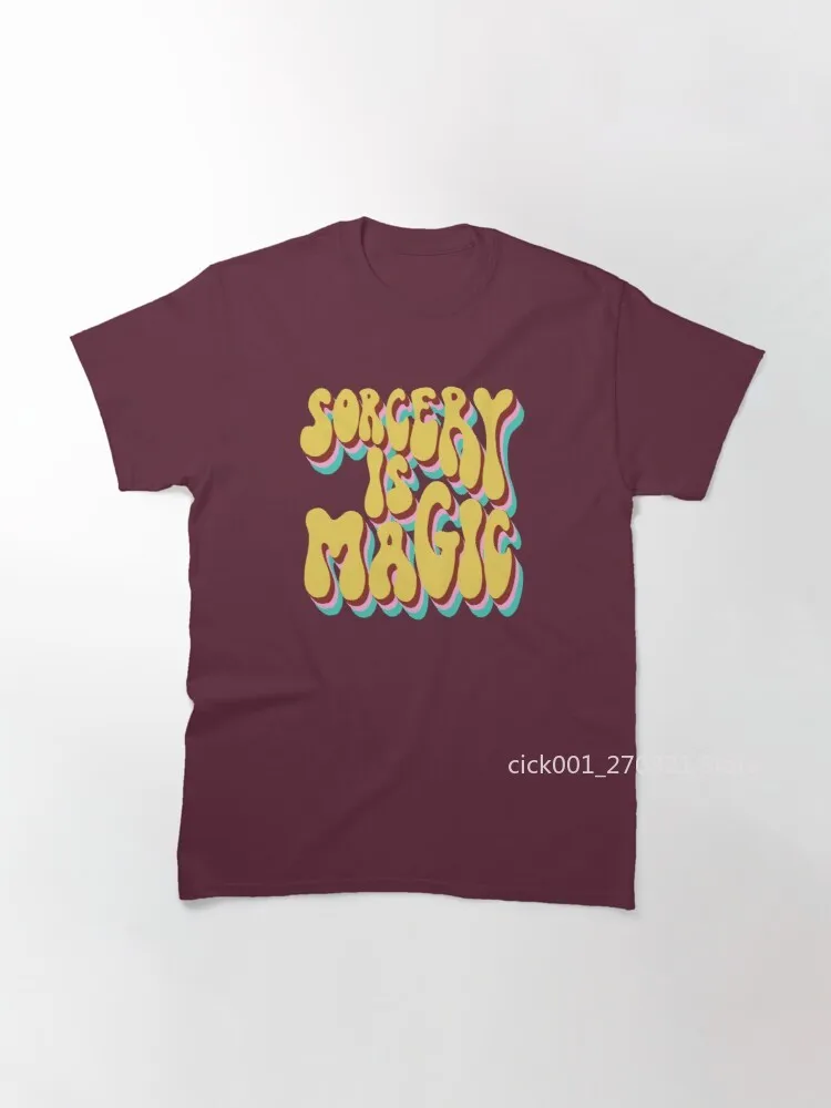 

Sorcery is Magic Perspective 70s Hand Lettered Yellow Classic T-Shirt
