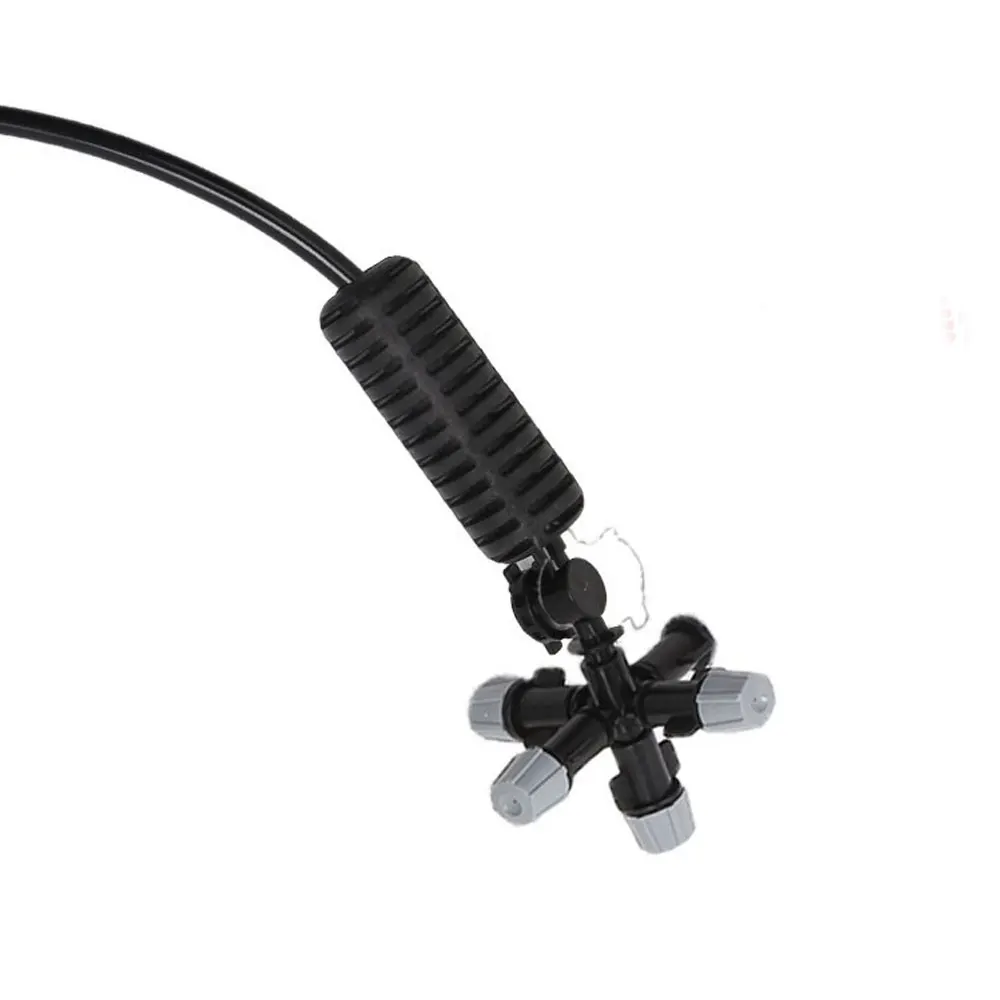 

5 Head Micro Watering Irrigation System Fog Drop Cooling Nozzle Garden Greenhouse Adjustable Spray Nozzle