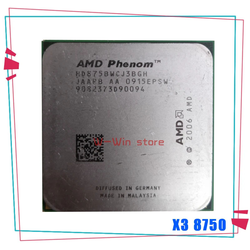 Трехъядерный процессор AMD Phenom X3 8750 2 4 ГГц HD8750WCJ3BGH Разъем AM2 +|Процессоры| |