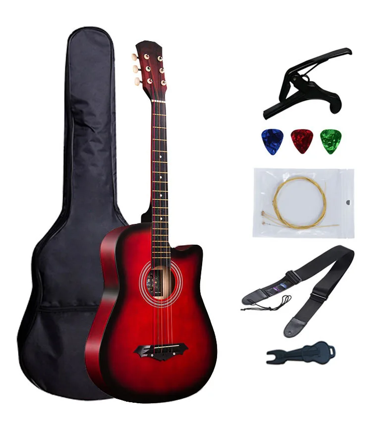 38 дюймов гитара Акустическая для начинающих Музыкальные инструменты