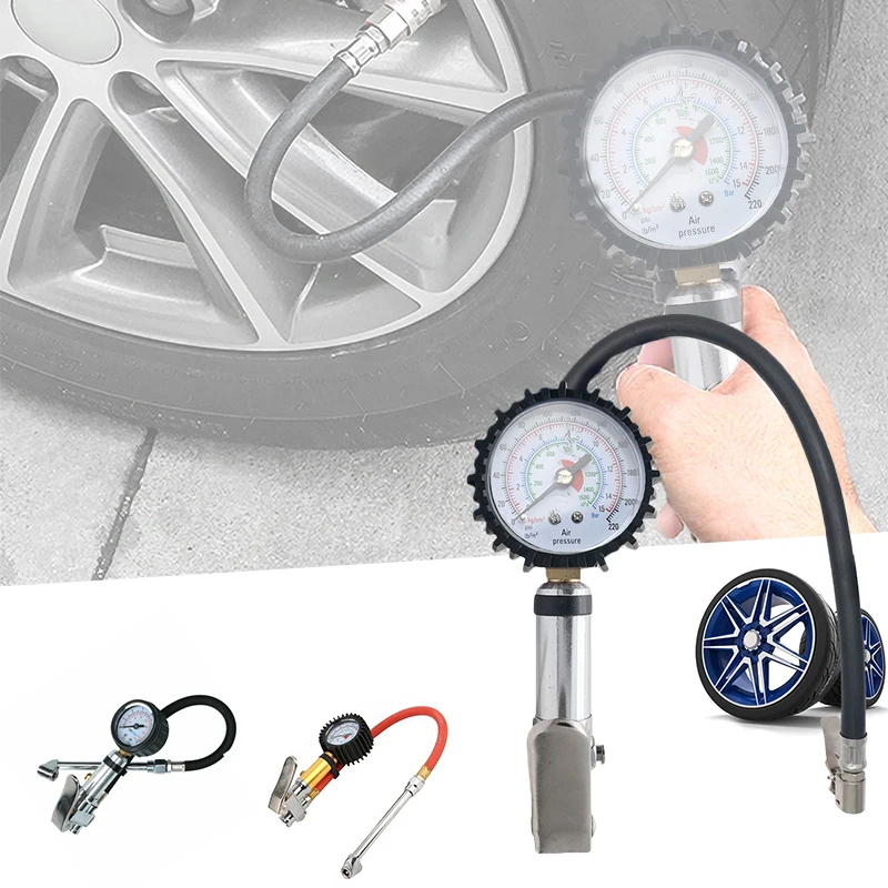 Воздушный шиномонтажный манометр насос двойной тестер давления воздуха для