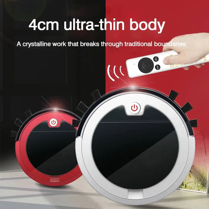 

4cm Sweeping robot automatic intelligent remote control thin rechargeable vacuum cleaner floor cleaning Barrendero Kehrmaschine