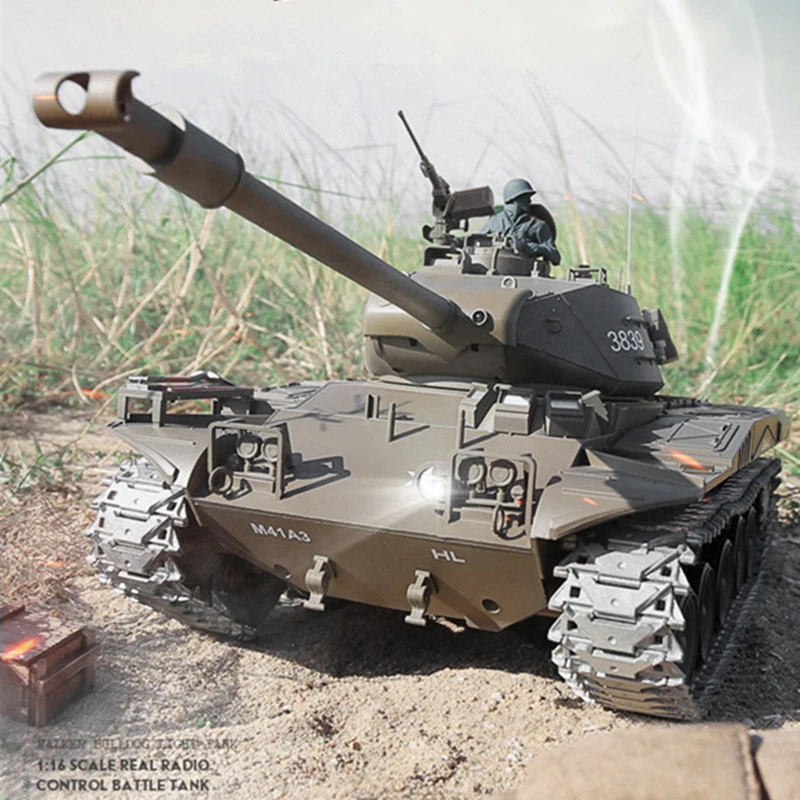 Моделирование RC боевой танк 2 4G может огонь пули Танк 1:16 соотношение 51 см Большой