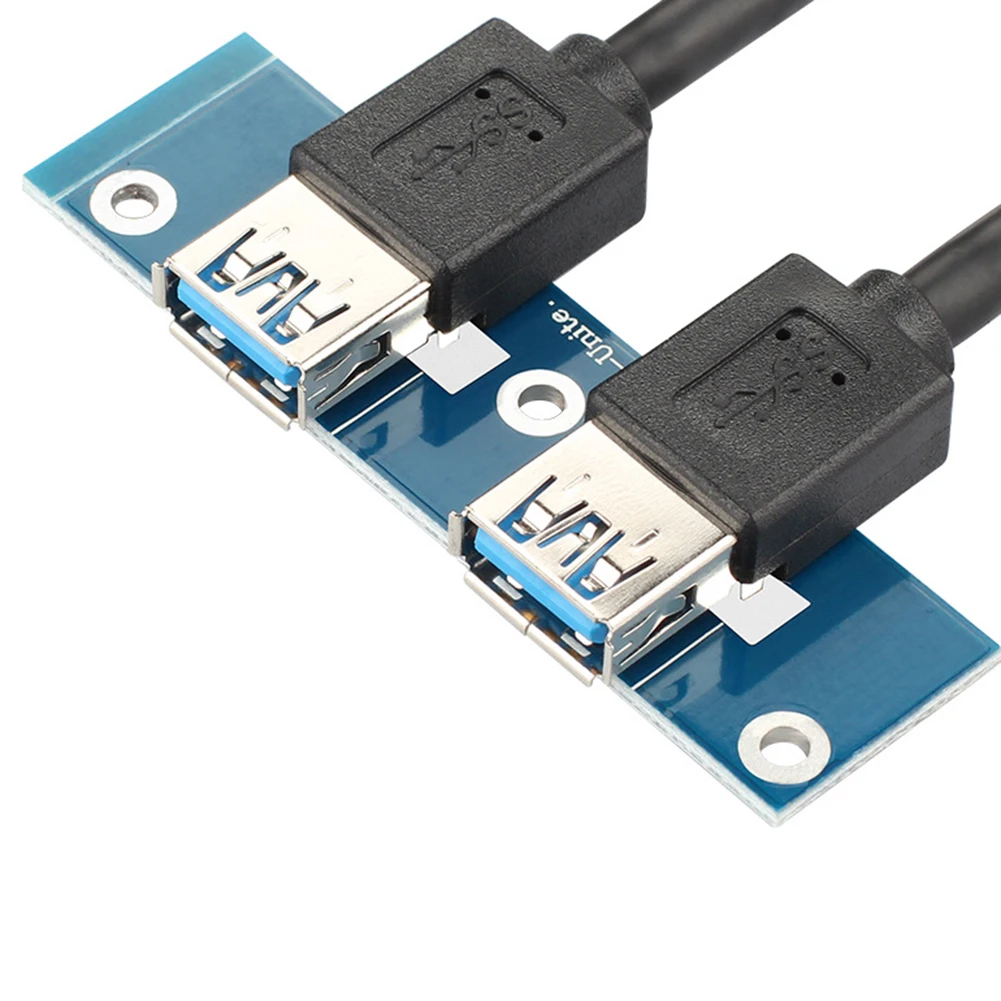 20Pin Two Ports USB 3.0 Front Panel Bracket Line Adapter Computer Floppy Disk Drive Built-In for PC Desktop | Компьютеры и офис