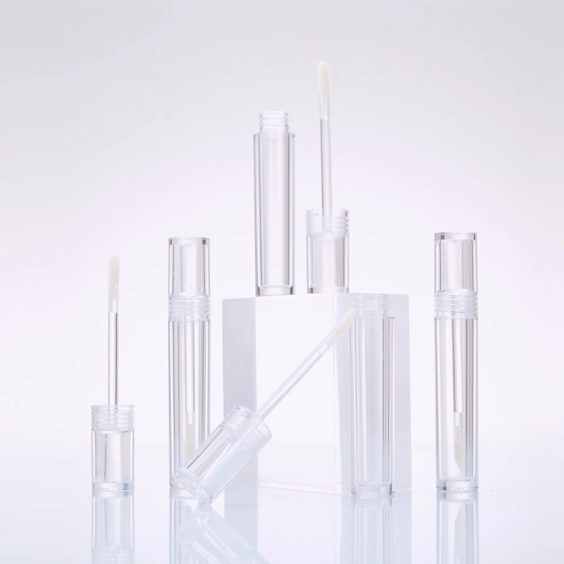 

5ml Full transparent bottle Lip Glaze empty bottle lipstick empty tube injection transparent lip color tube cosmetic tube