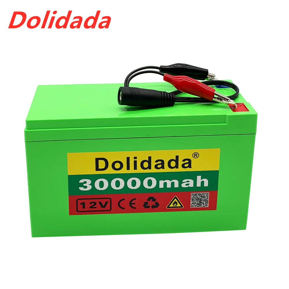 

12V 30Ah 18650 lithium battery pack 3S6P built-in high current 20A BMS for sprayers, carts electric vehicle batterie