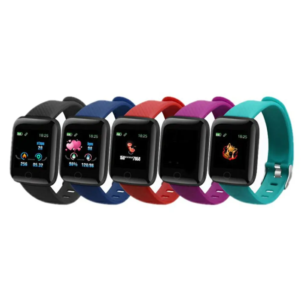 116plus Smart Bracelet Sports Heart Rate Monitoring Wireless Pedometer 116S Watch | Электроника