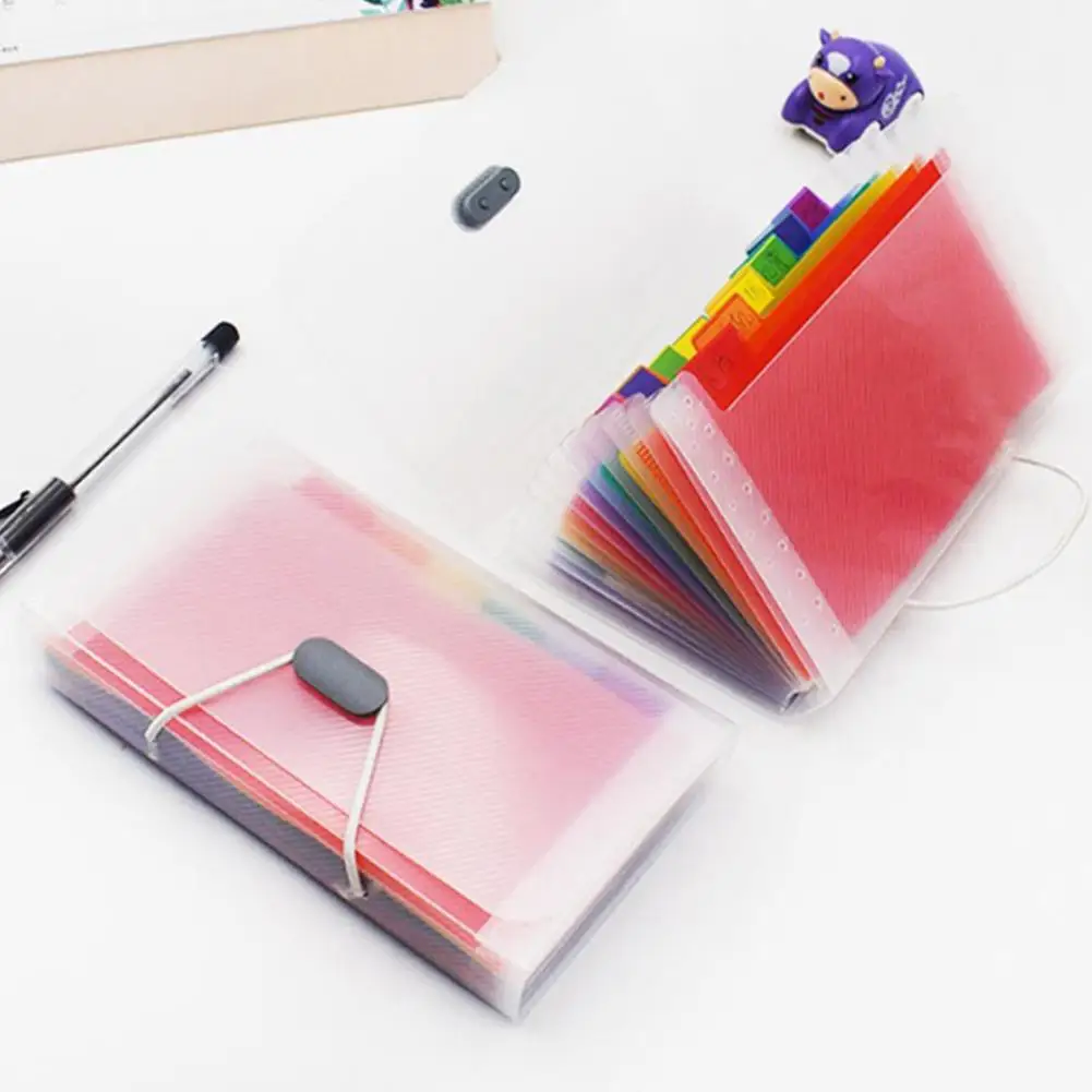Папка для файлов A6 радужная расширяющаяся папка с 13 карманами органайзер