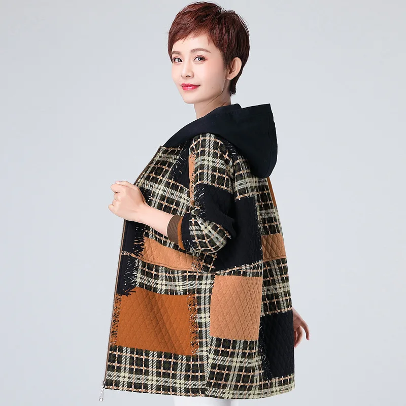 Размера плюс куртка женская 2021 обувь Сезон весна-осень Пальто Повседневное