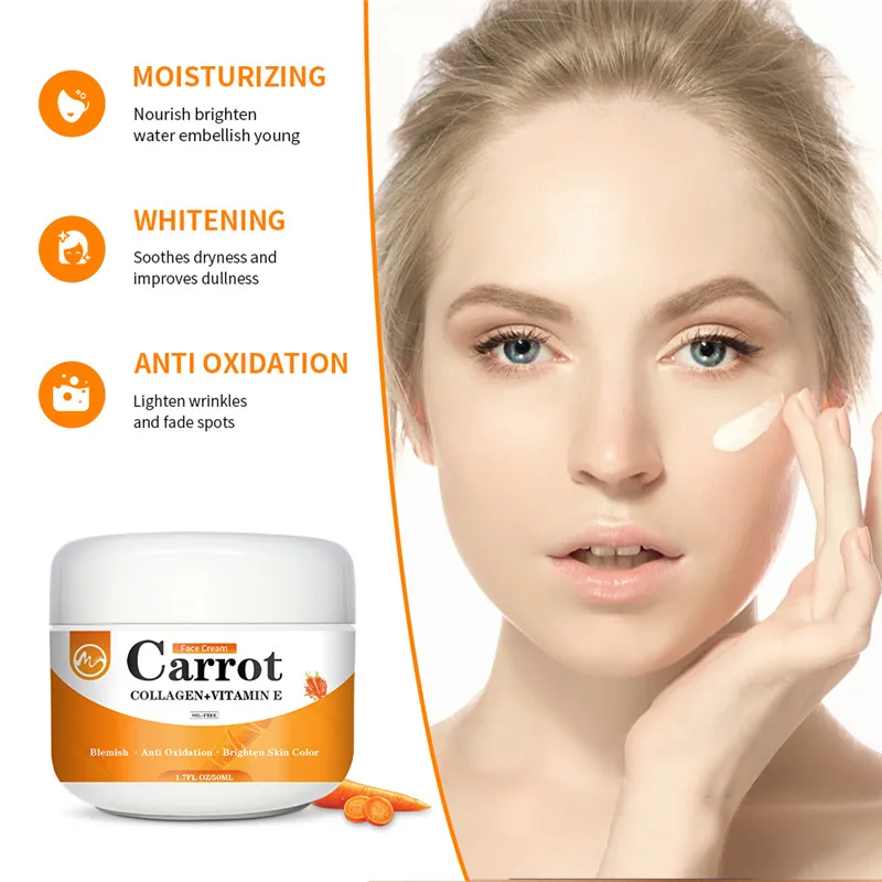 Отбеливающий крем для лица Minch морковный корректор темных пятен средство