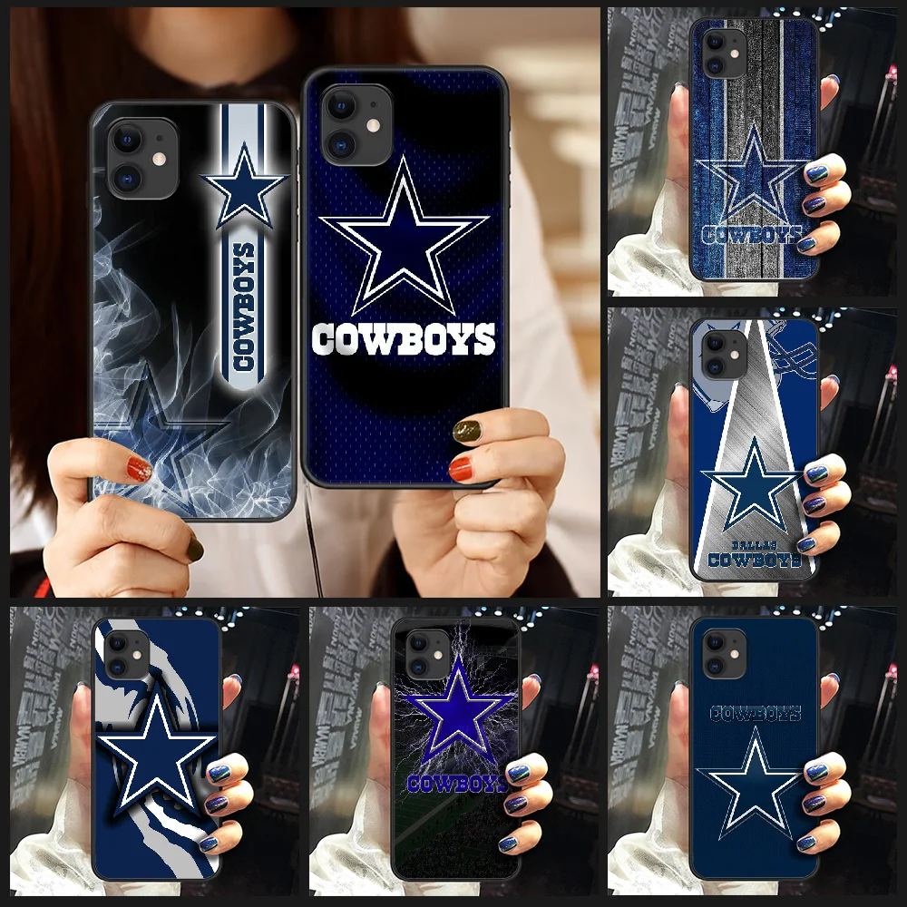 Чехол для телефона dallas cowboys корпус корпуса iphone 5 5s se 2 6 6s 7 8 12 mini plus X XS XR 11 PRO MAX черный