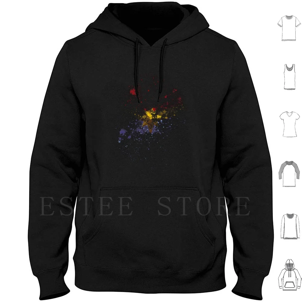 

Cosmic Star Hoodies Long Sleeve Captain Captain Carol Denver Denver Miss Comics Comicbook Kree Stars Sky