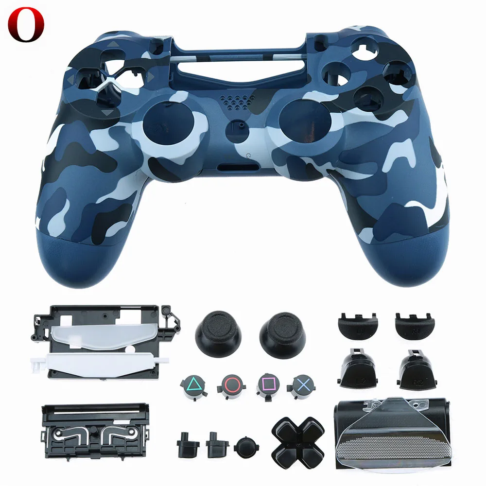 O YuXi оболочка для ps4 pro тонкая Замена полная оболочка и кнопки мод комплект контроллер пользовательский чехол Корпус для playstation 4 pro - Цвет: O