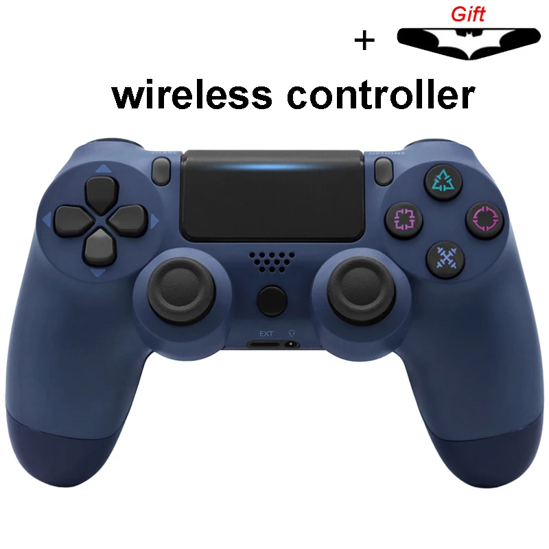 wireless Blue Bluetooth беспроводной/проводной джойстик для PS4 контроллер подходит для mando ps4 консоль для Playstation Dualshock 4 геймпад для PS3 - Цвет: wireless Blue
