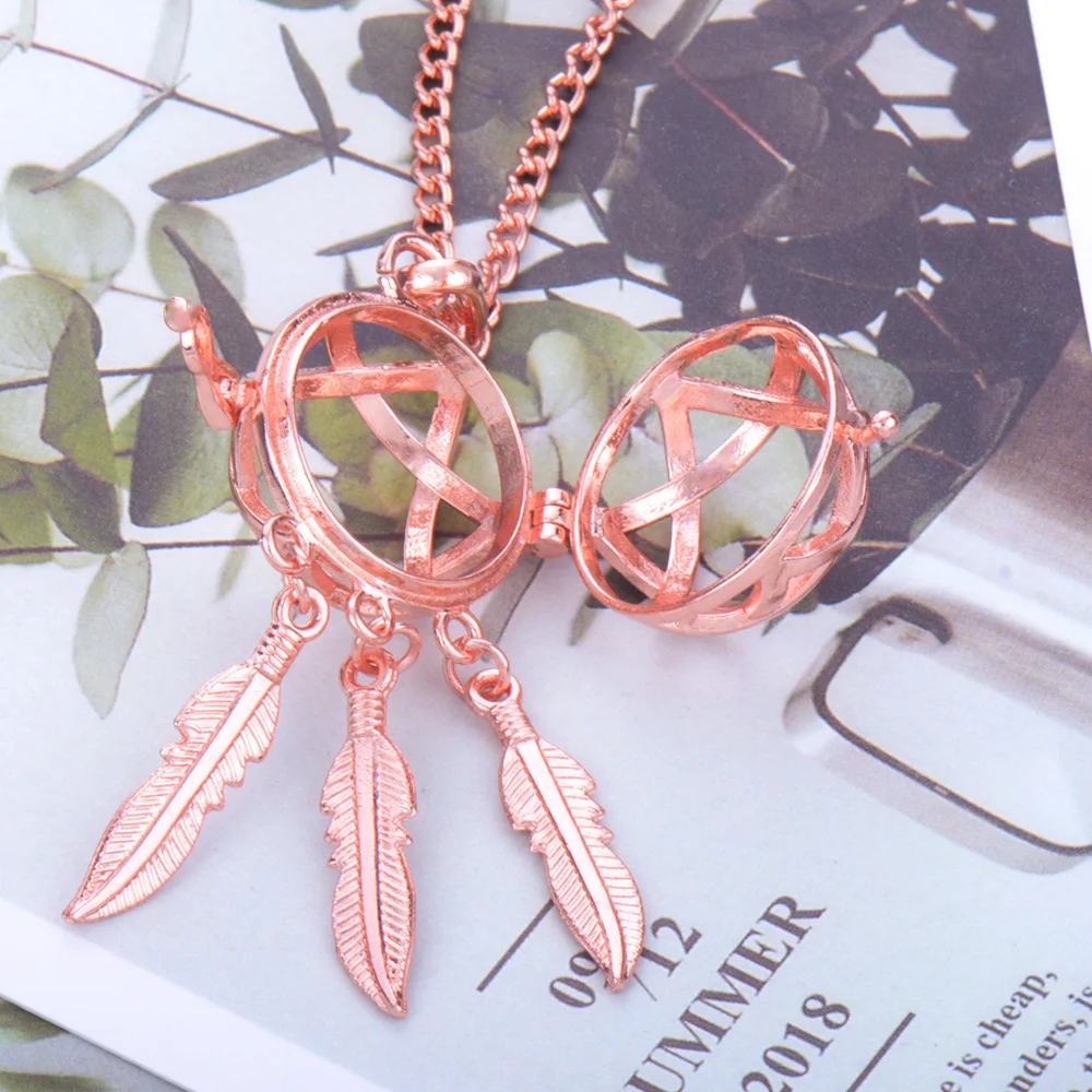 Многоцветный стиль ароматерапия ювелирные изделия колье с кулоном в виде клетки