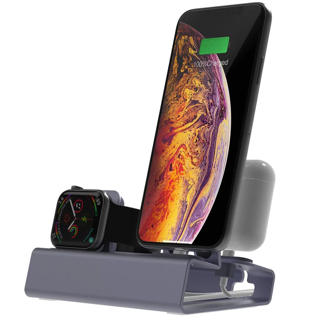 

HIPERDEAL(HIPERDEAL) Smart accessories Aluminum Dock Stand Bracket Charging Holder For iwatch Watch For iPhone smartwatch ios