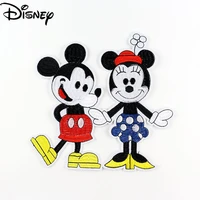 Disney Cartoon Anime Embroidery Mickey Mouse Patch Sticker Simple and Cute Pattern Sticker Personality Patching Cloth Sticker