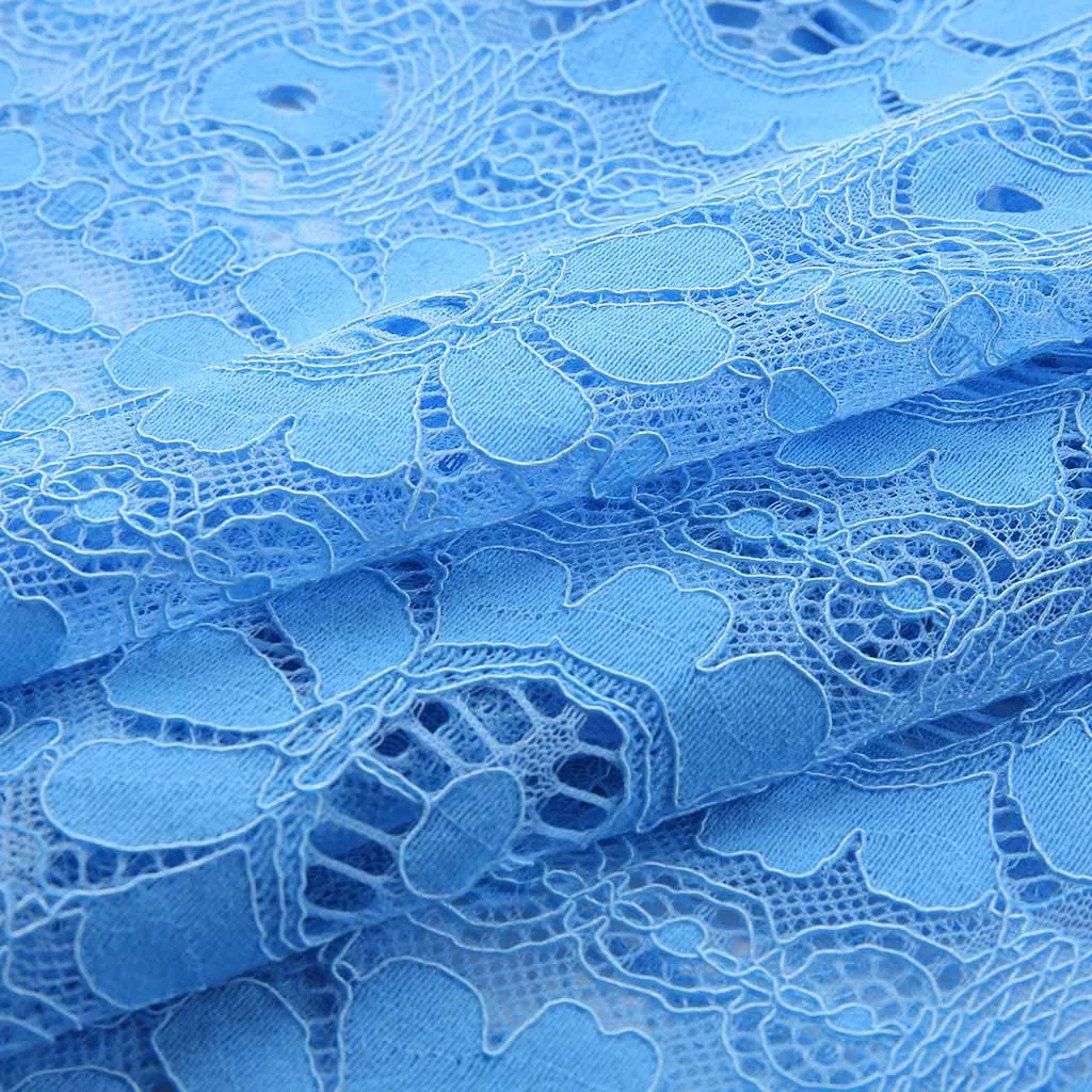 

Fashion Dress 2021 Bohemian Large Size V-Neck Solid Color Lace Tassel Long Dresses Women Casual