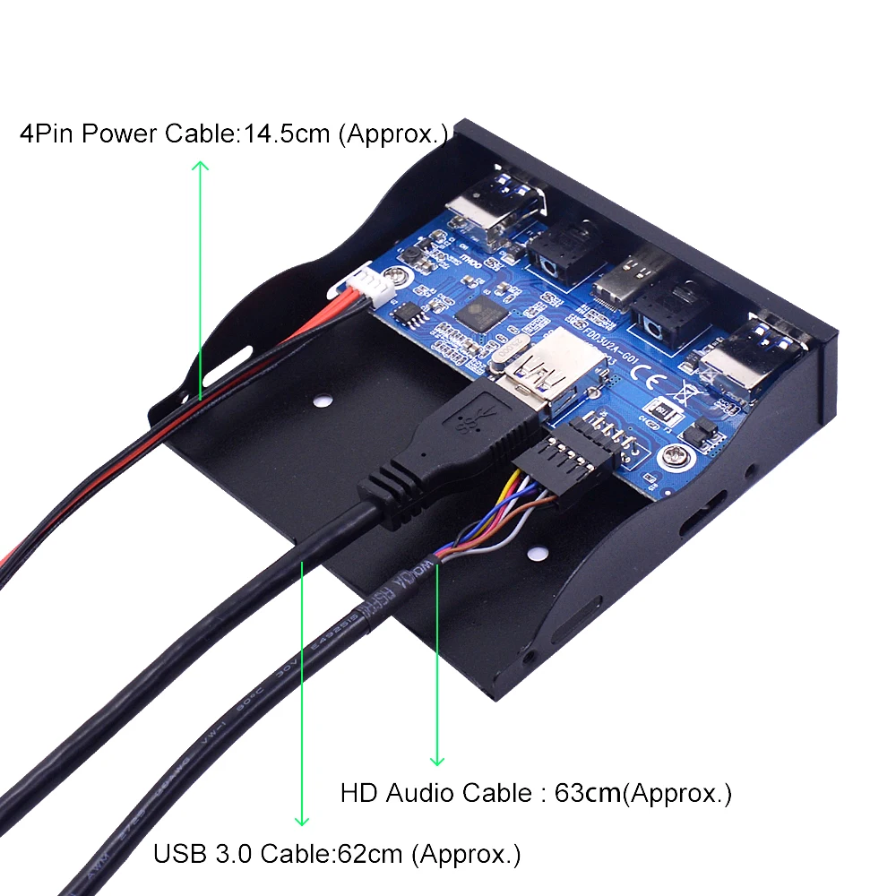 Передняя панель с 5 портами USB 3 1 0 мм аудио интерфейсом расширительный адаптер