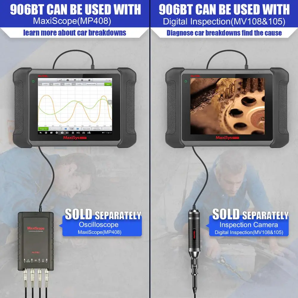 Сканер Autel Maxisys MS906BT OBD2 с кодированием ECU автоматическое сканирование