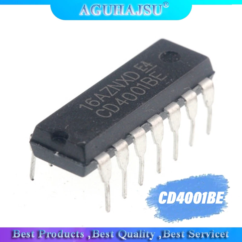 10 шт. CD4001BE DIP14 CD4001 DIP новые аксессуары для сварки четыре 2 входа NAND gate логический