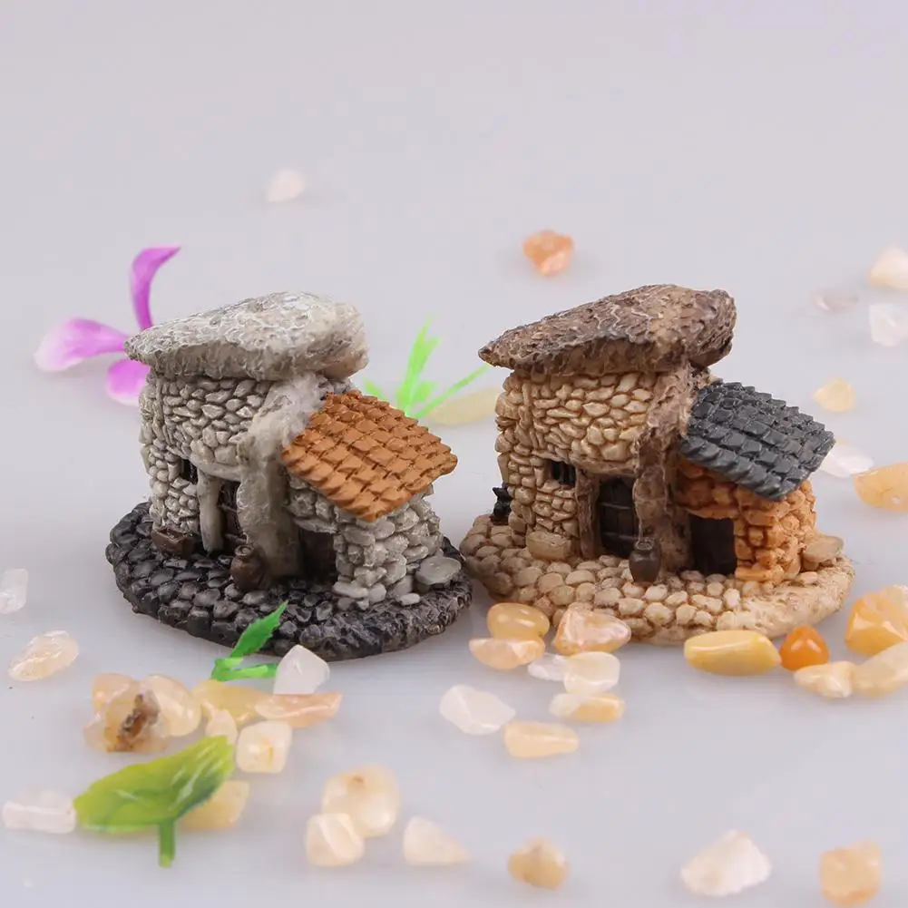 Мини Дом микро пейзаж мини старые город ворота Смола DIY Декор украшения поделки