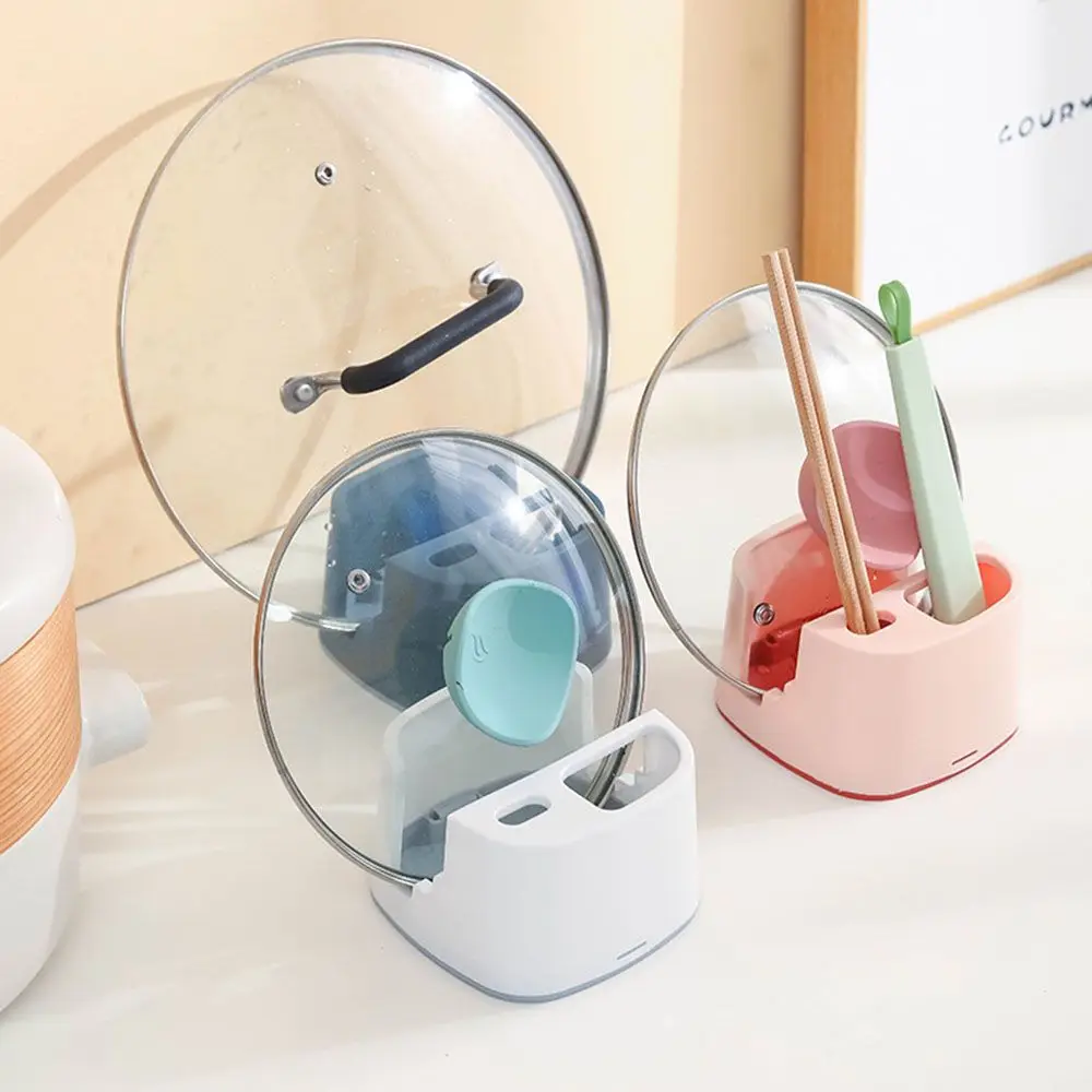 Kitchen Spoon Holder Cooking Utensil Stand Pot Lid Rest Storage Rack Pad Containers Gadgets Accessories | Дом и сад