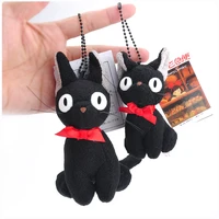 10cm 15cm kikis kikis delivery service delivery service anime peripheral black cat plush bead chain keychain doll toy
