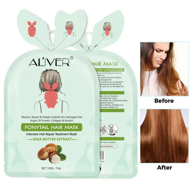 

Hair Mask Tail Nursing Mask Deep Nourishment Hair Membrane Repair Hair Bifurcation Buttercup Hair Treatment Care TSLM1