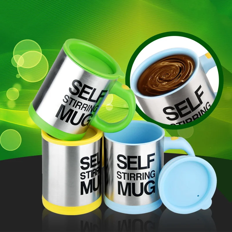 

Self Stirring Mug Coffee Milk Mixing Mugs Automatic Electric Lazy Cup 320ML Stainless Steel Thermal Cups Double Insulated tazas
