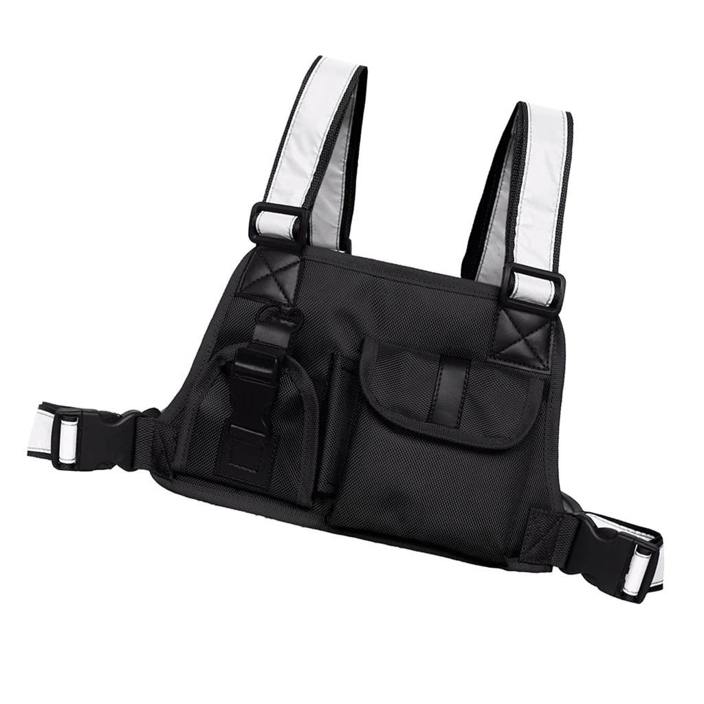 Radio Pocket Chest Harness Front Pack Pouch Holster Vest Rig Multifunctional Phone Holder Utility Gadget | Спорт и развлечения
