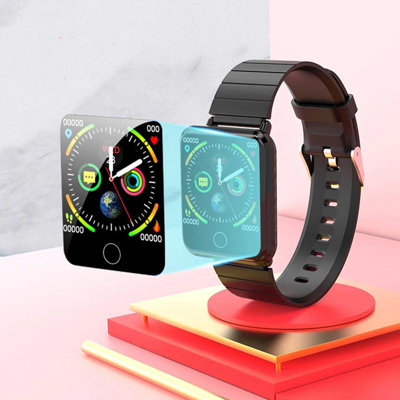 Водонепроницаемые Смарт часы с измерением температуры пульса артериального