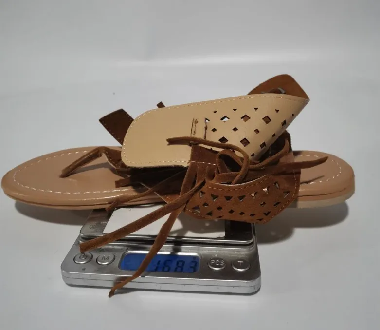 

Summer Sandalias Mujer Sapato Feminino Plus Size Fashion Tassel Open Toe Flip Flop Adjustable Buckle Strap Casual sandals