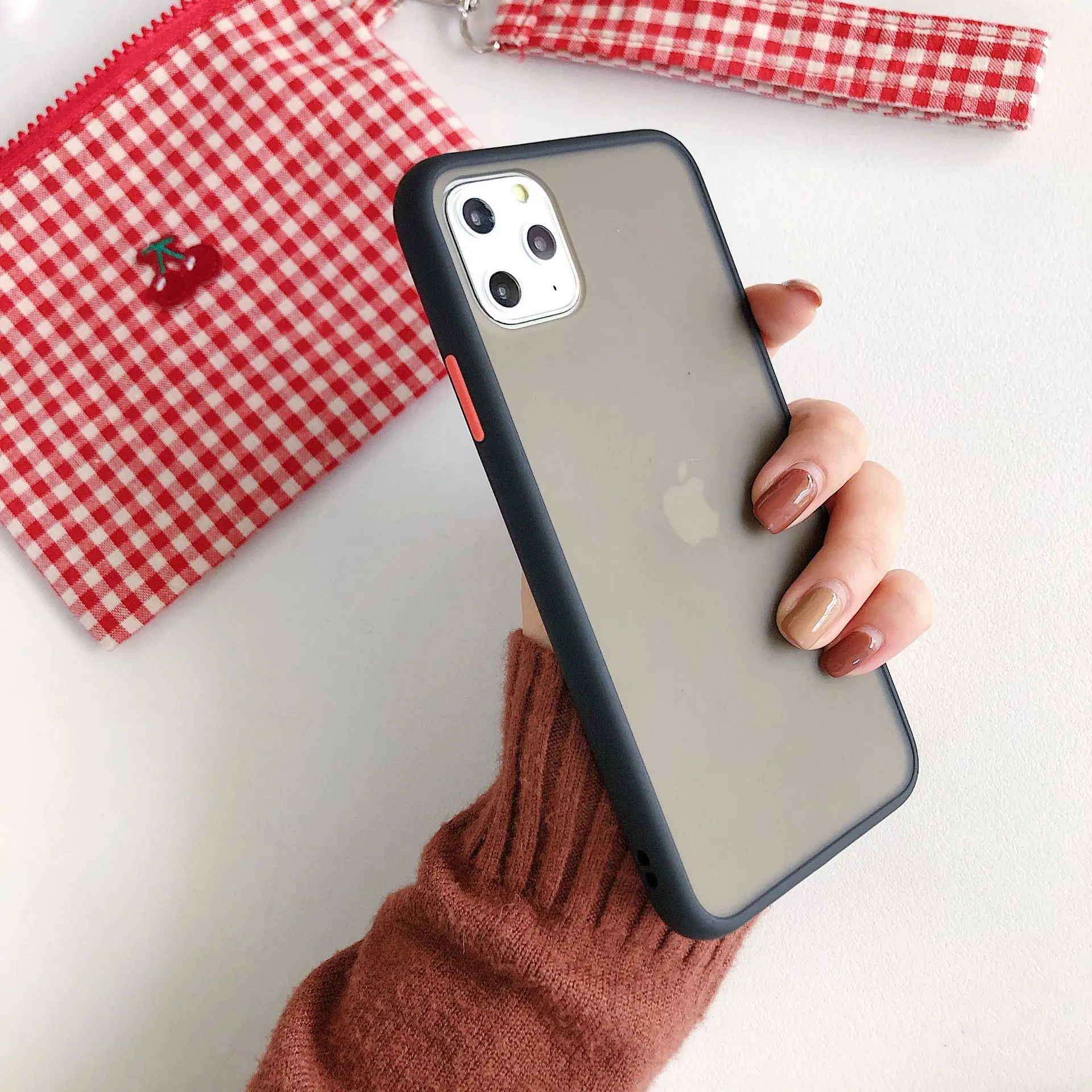 Ударопрочный матовый чехол для Iphone 11 Pro Max XR XS 7 8 6 S Plus силиконовый |