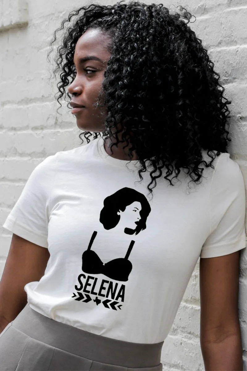 Selena Graphic/Новое поступление летняя забавная Повседневная Женская футболка из 100%