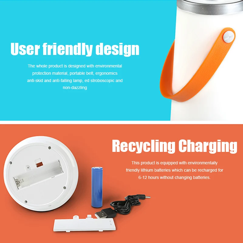 USB Перезаряжаемые Портативный атмосфер светильник светодиодный касаний СИД