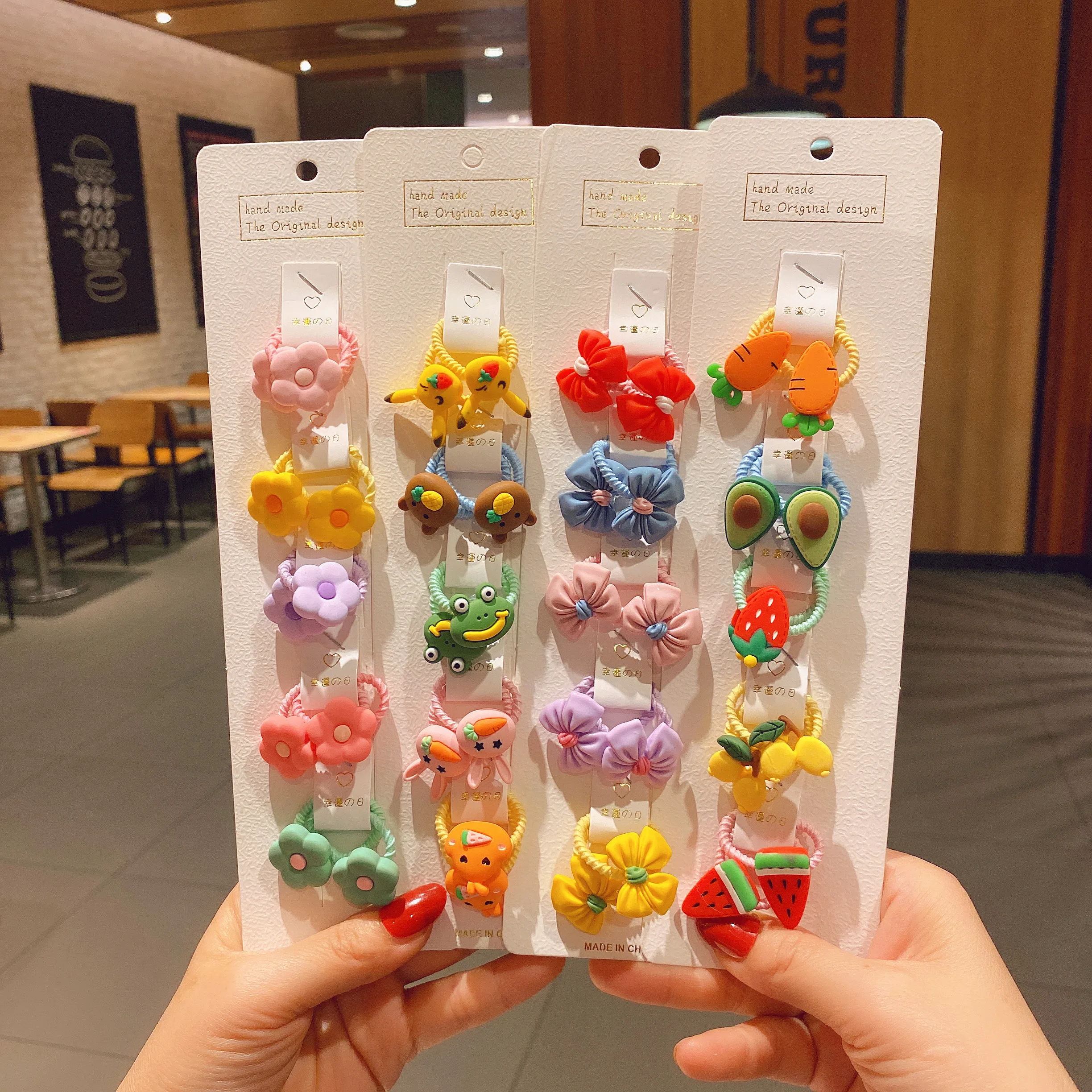 

Детская резинка для волос, с фруктами