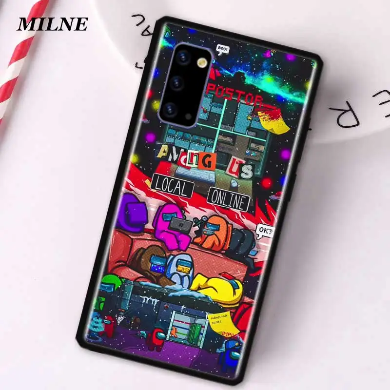 

Game Among Us Silicone Case Coque For Samsung Galaxy Note 20 Ultra 8 9 10 Plus 5G M30s M31 M51 M31s Phone Back Cover Fundas Capa
