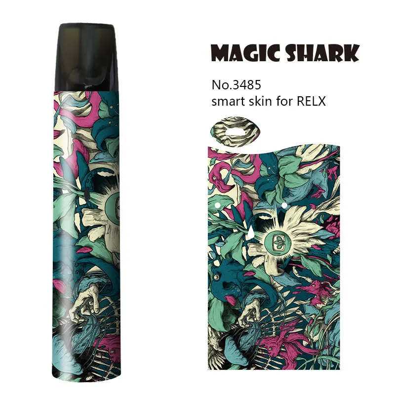 2.5D наклейка на вейп в виде фламинго змеи тигра цветка набор пленок под чехол для