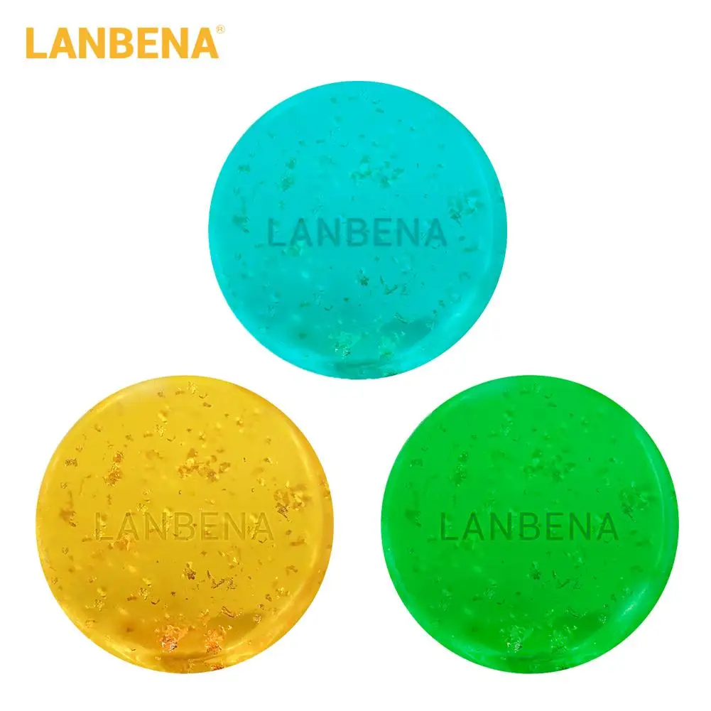 

LANBENA Handmade Soap For Essential Oil Facial Cleansing Moisturizing Acne Blackhead Makeup Removal Anti-acne Soap Foaming Net