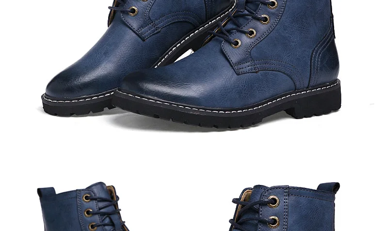 Sanzoog/зимние кожаные ботильоны; мужские ботинки Dr Martins; Botines Hombre Dr. Martens; Erkek Bot Botte Homme; высокие ботинки в британском стиле