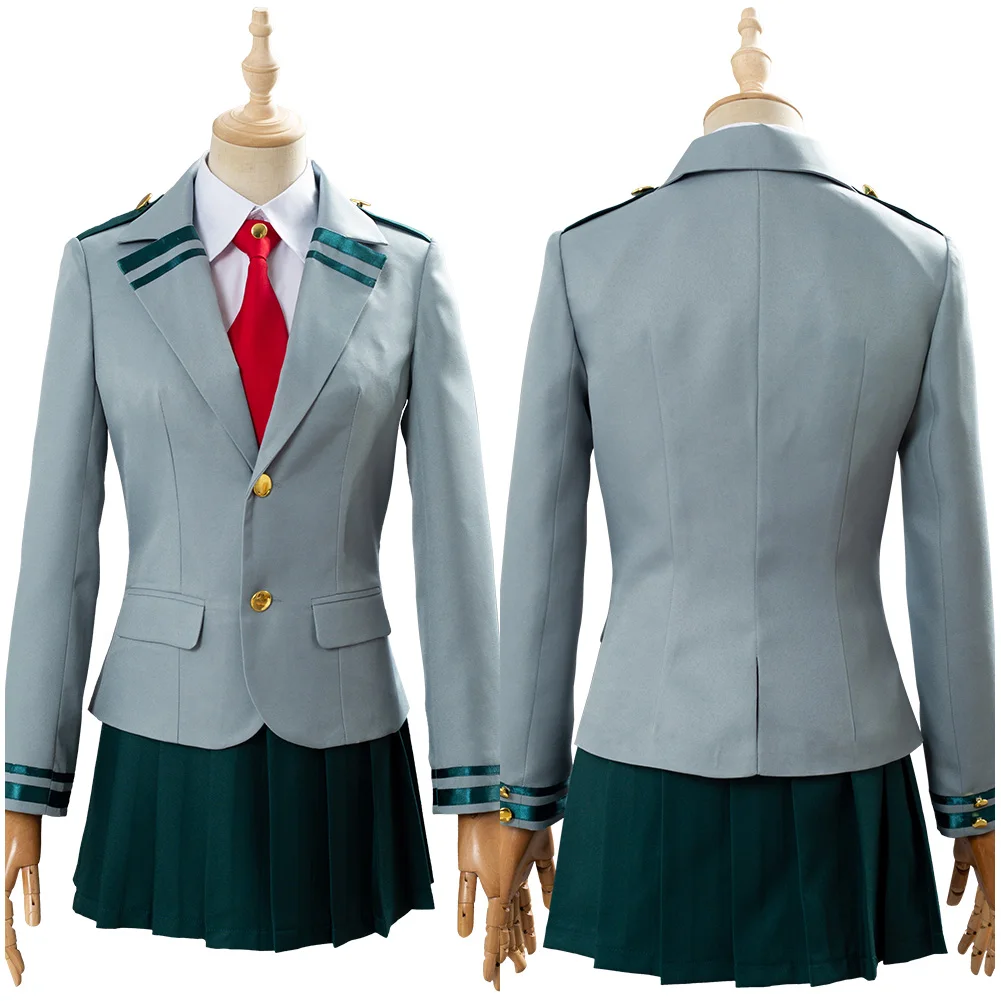 

Boku no Hero Academia My Hero Academia Ochako Uraraka Cosplay Costume Asui Tsuyu Costume School Uniform Girl Dress