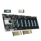 Набор материнской платы для майнинга с 8GPU 128 ГБ MSATA SSD и памятью 8 ГБ DDR3, комплект материнской платы для майнинга биткоинов Eth