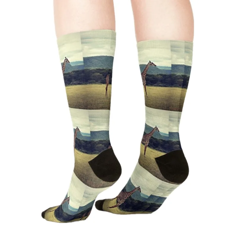

2021 Women's socks kawaii Swedish Folk Cats Printed Socks Woman harajuku Happy Funny Novelty cute girl gift Socks for women